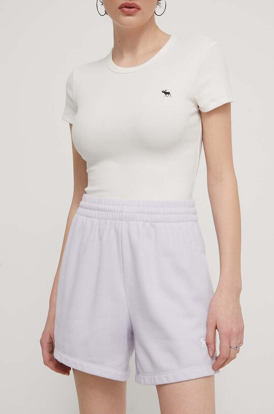 Abercrombie & Fitch rövidnadrág sima lila KI149.4229.670
