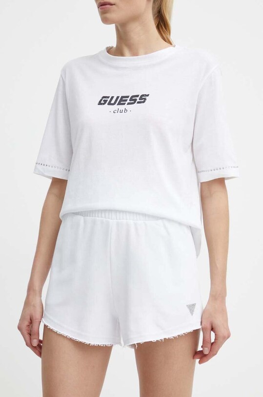 Шорти Guess SKYLAR трикотаж білий V4GD09.K8802