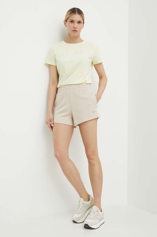 Къс панталон Guess SKYLAR V4GD09.K8802 бежов SS24