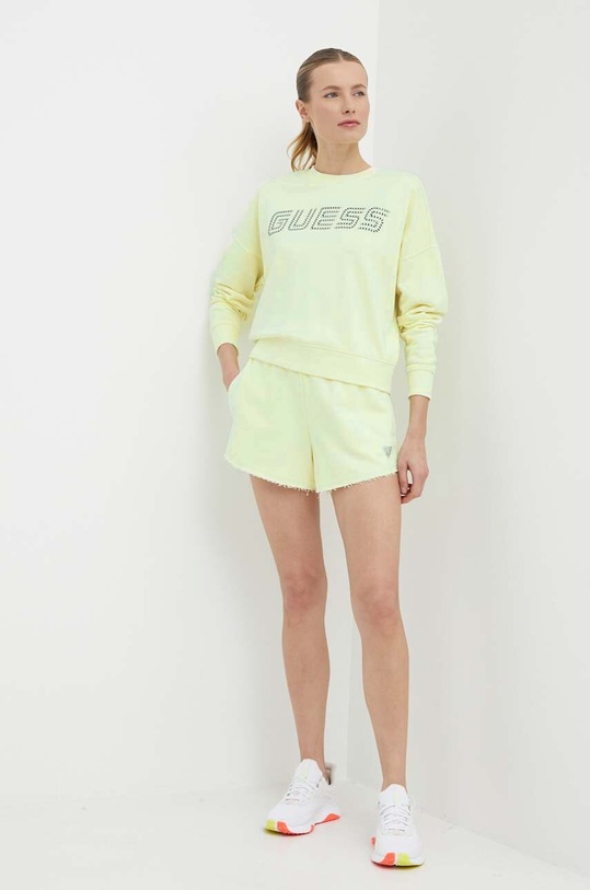 Guess szorty SKYLAR V4GD09.K8802 zielony SS24