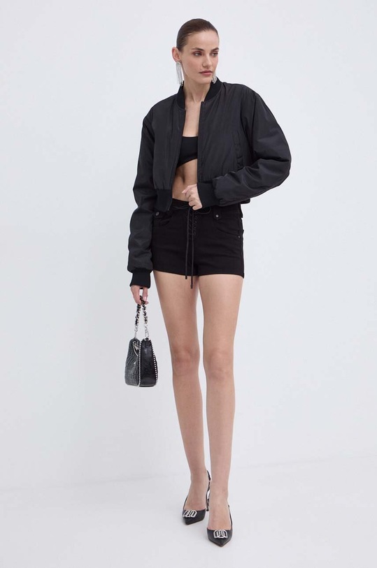 Džínové šortky Miss Sixty JJ3420 DENIM SHORTS 6L2JJ3420000 černá SS24