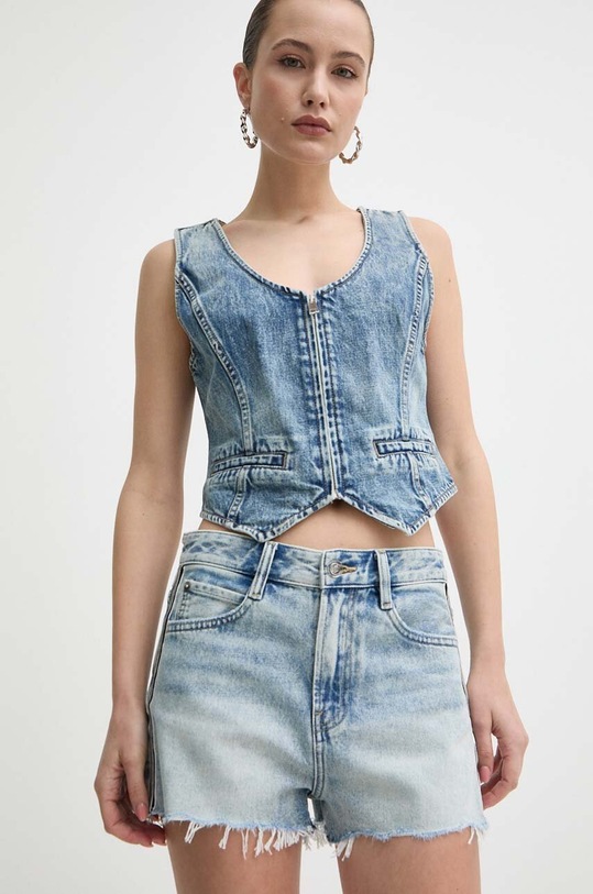 Miss Sixty szorty jeansowe JJ2360 DENIM SHORTS pozostałe niebieski 6L1JJ2360000