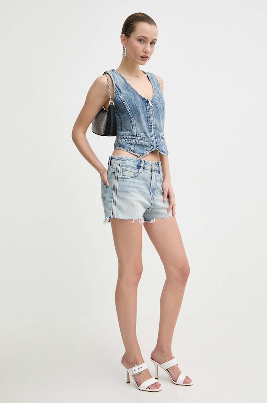 Miss Sixty szorty jeansowe JJ2360 DENIM SHORTS 6L1JJ2360000 niebieski SS24