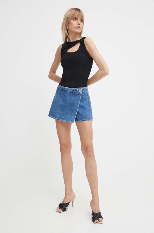 Calvin Klein Jeans szorty jeansowe J20J223300 niebieski SS24
