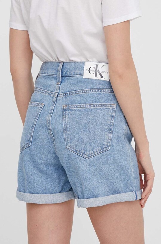 Odzież Calvin Klein Jeans szorty jeansowe J20J222800 niebieski