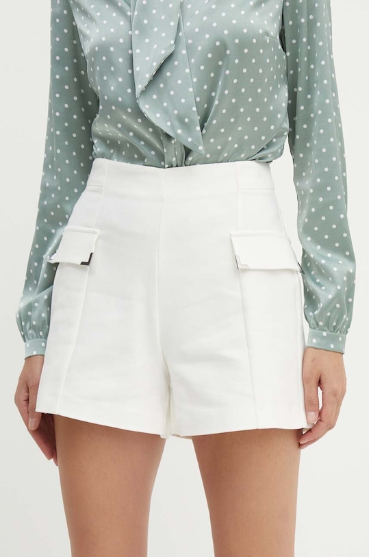 Morgan szorty SHOPY.F z elastanem biały SHOPY.F.OFF.WHITE