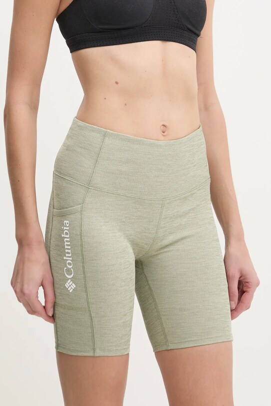Columbia pantaloni scurti sport Move tricotaj verde 2075971