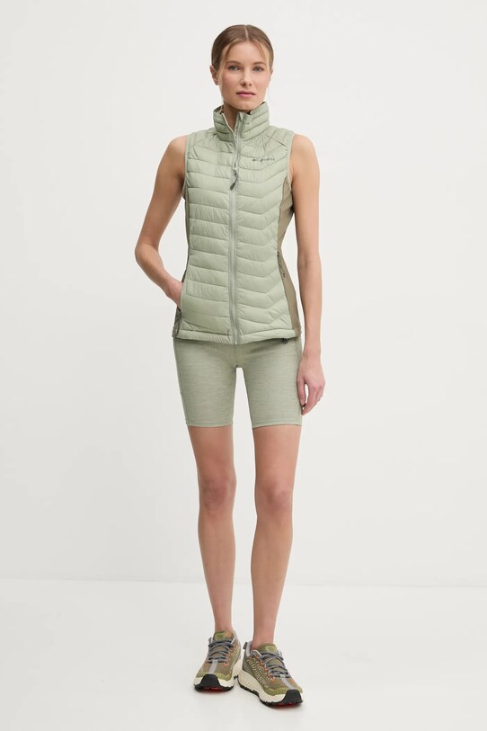Columbia pantaloni scurti sport Move 2075971 verde SS25