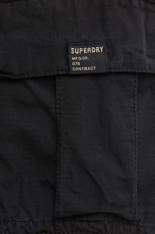 Îmbrăcăminte Superdry pantaloni scurti din bumbac W7110424A.02A negru