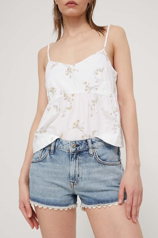 Džínové šortky Superdry medium modrá W7110399A.8BD