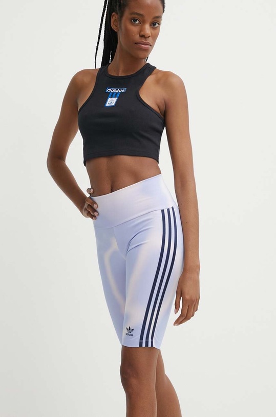 adidas Originals szorty z elastanem niebieski IU2494