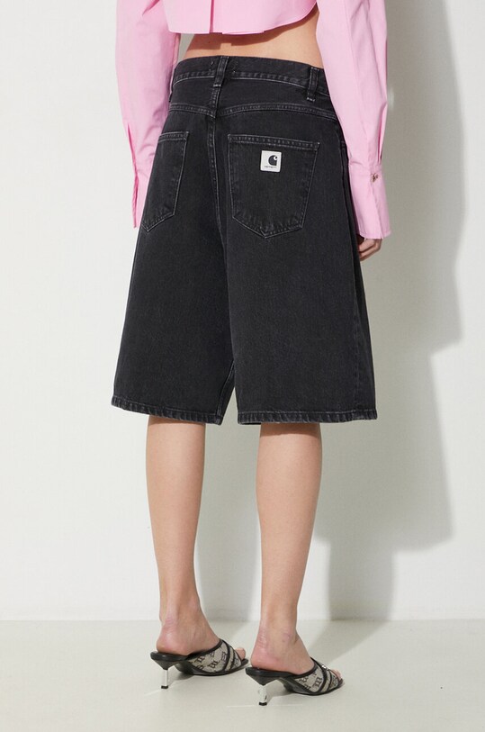 Odzież Carhartt WIP szorty jeansowe Brandon Short I031919.8906 czarny