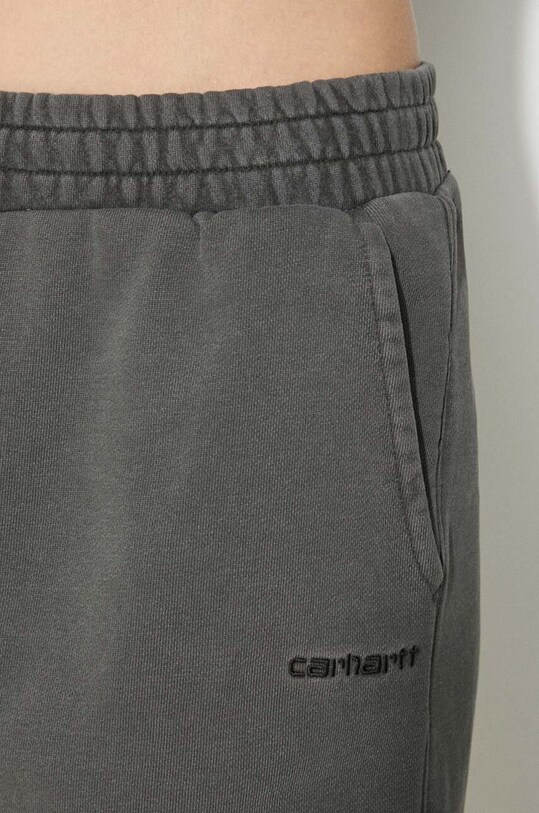 Хлопковые шорты Carhartt WIP Duster Script Sweat Short I033055.89GD серый