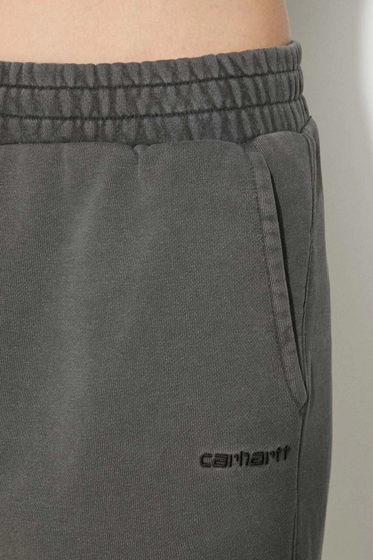 Хлопковые шорты Carhartt WIP Duster Script Sweat Short I033055.89GD серый