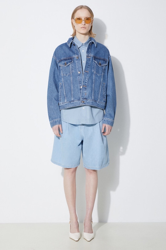 Дънков къс панталон Carhartt WIP Alta Short I033345.112 син SS24