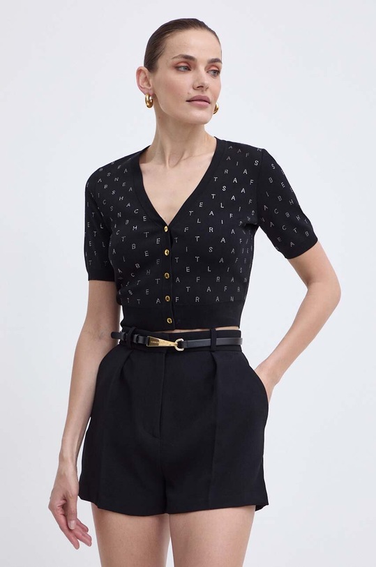 Elisabetta Franchi pantaloni scurti negru SH00542E2