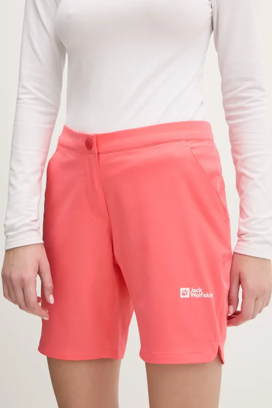 Σορτς εξωτερικού χώρου Jack Wolfskin Hiking Alpine με ελαστάν πορτοκαλί 1509141
