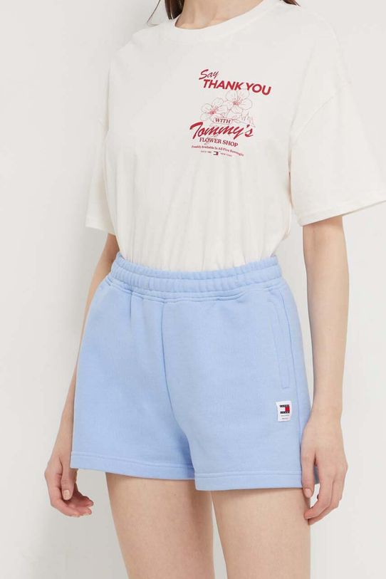 Tommy Jeans szorty bawełniane bawełna niebieski DW0DW17772
