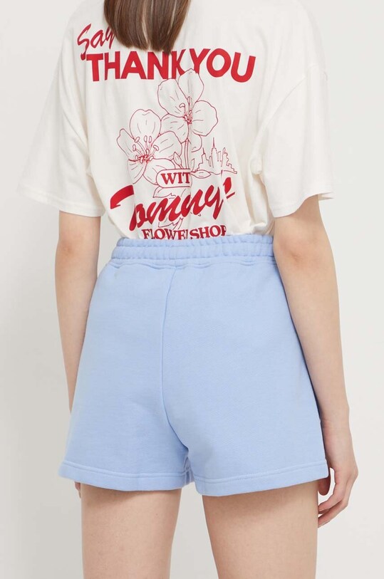 Îmbrăcăminte Tommy Jeans pantaloni scurți din bumbac DW0DW17772 albastru