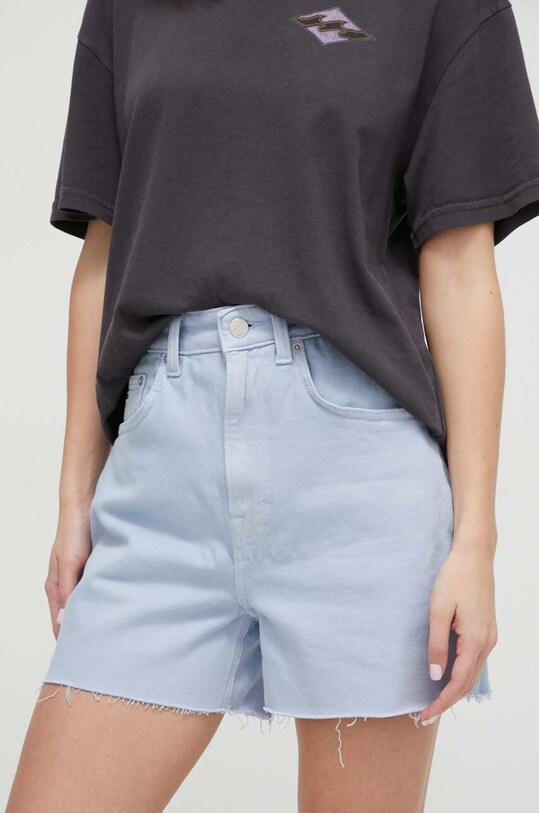 Traper kratke hlače Tommy Jeans bez uzorka plava DW0DW17779