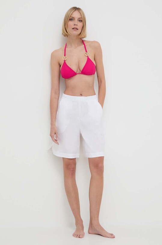 Пляжні шорти Max Mara Beachwear з еластаном білий 2416141019600