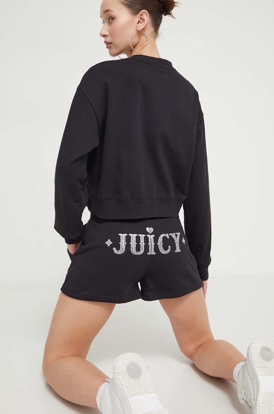 Σορτς Juicy Couture απλικέ μαύρο JCBHS223825.101