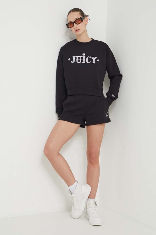 Σορτς Juicy Couture JCBHS223825.101 μαύρο SS24