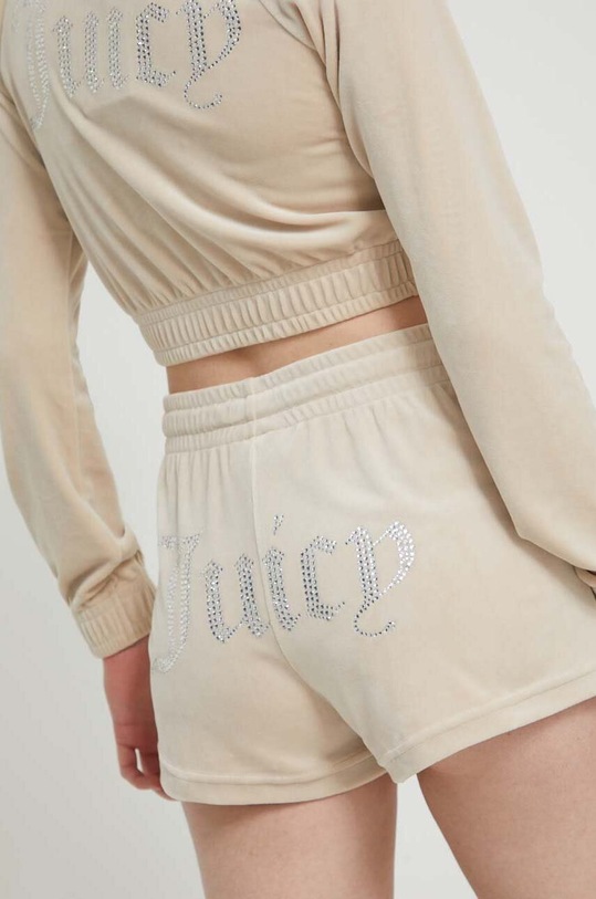 Odzież Juicy Couture szorty welurowe JCWH121001.246 beżowy