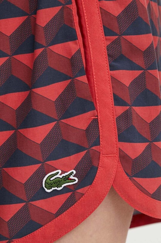 Lacoste pantaloni scurti rosu FF6928