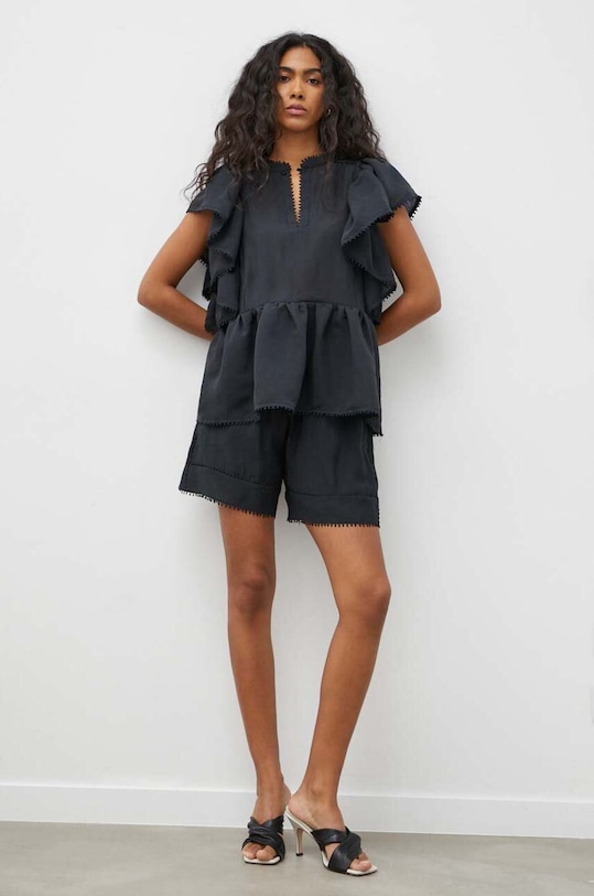 MUNTHE szorty 1402.24232 czarny SS24