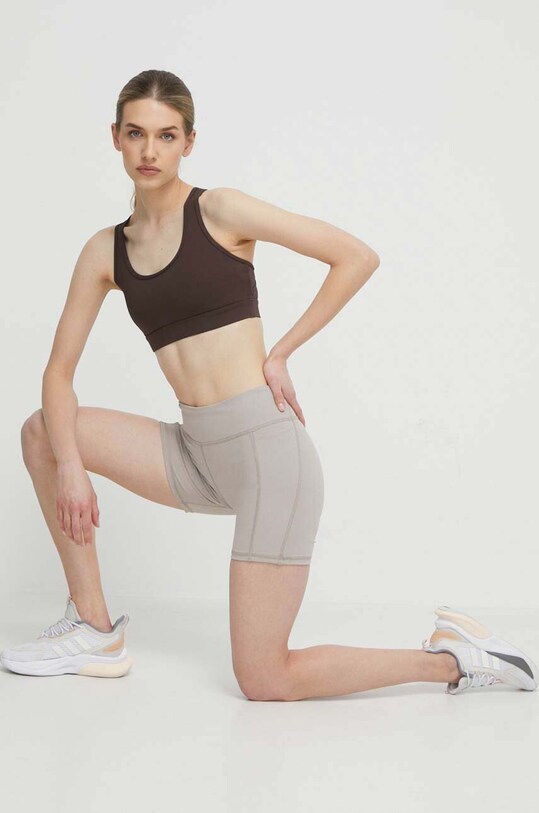 Reebok szorty treningowe LUX COLLECTION 100076148 szary SS24