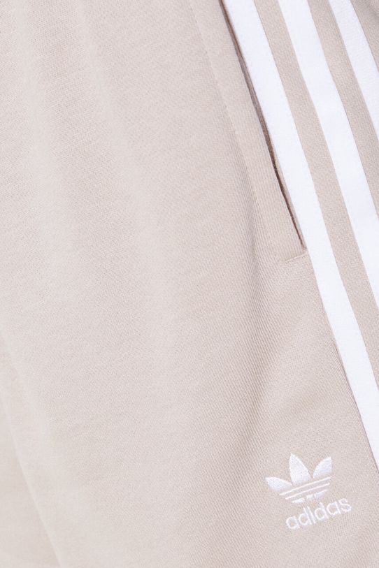 Къс панталон adidas Originals 3 Stripe Short French Terry IP0694 бежов