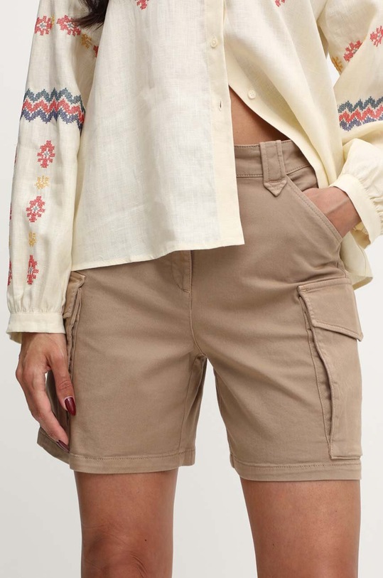 MAX&Co. pantaloni scurți x FATMA MOSTAFA panza maro 2418141012200