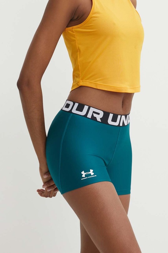 Under Armour szorty treningowe Authentics z elastanem turkusowy 1383629