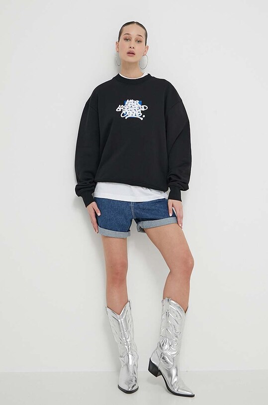 Rifľové krátke nohavice Karl Lagerfeld Jeans 241J1130 tmavomodrá SS24
