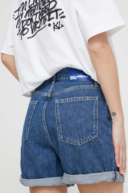 Oblečenie Rifľové krátke nohavice Karl Lagerfeld Jeans 241J1130 tmavomodrá