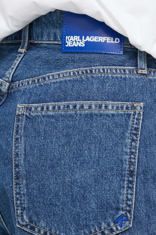 Rifľové krátke nohavice Karl Lagerfeld Jeans tmavomodrá 241J1130