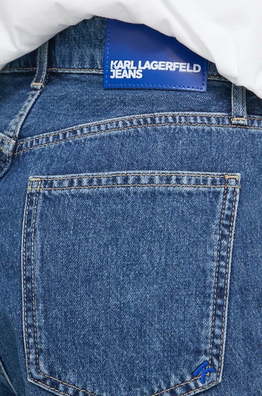 Karl Lagerfeld Jeans pantaloni scurti jeans bleumarin 241J1130