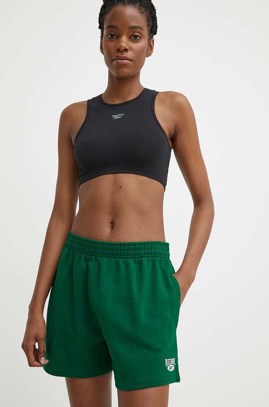 Βαμβακερό σορτσάκι Reebok Classic Archive Essentials βαμβάκι πράσινο 100076254