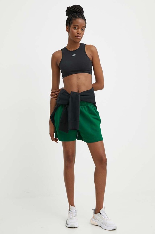 Reebok Classic szorty bawełniane Archive Essentials 100076254 zielony SS24