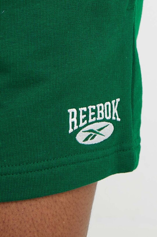 Βαμβακερό σορτσάκι Reebok Classic Archive Essentials πράσινο 100076254