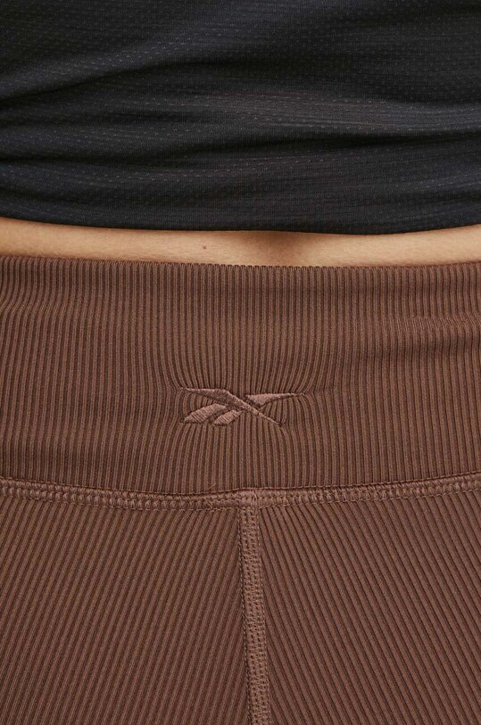 Odzież Reebok szorty do jogi LUX Collection 100075382 brązowy