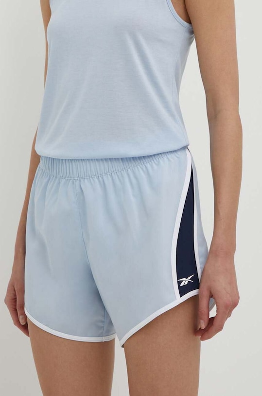 Reebok pantaloni scurți de antrenament ID Train panza albastru 100076278