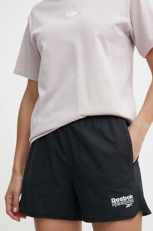 Bavlnené šortky Reebok bavlna čierna 100075406