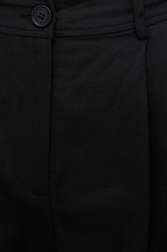 Karl Lagerfeld pantaloni scurti din in negru 241W1001