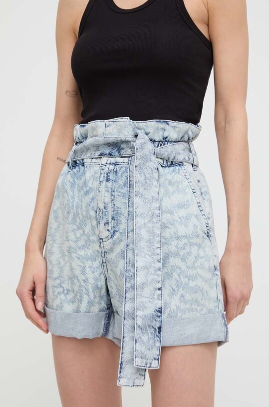 Karl Lagerfeld szorty jeansowe tkanina niebieski 241W1104