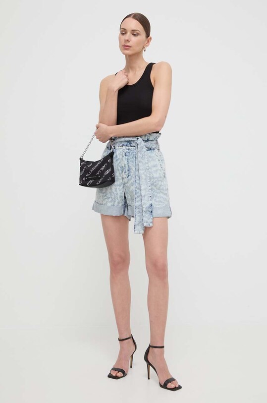 Karl Lagerfeld szorty jeansowe 241W1104 niebieski SS24