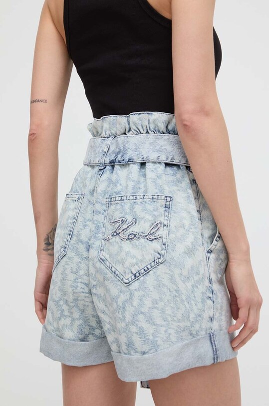 Odzież Karl Lagerfeld szorty jeansowe 241W1104 niebieski