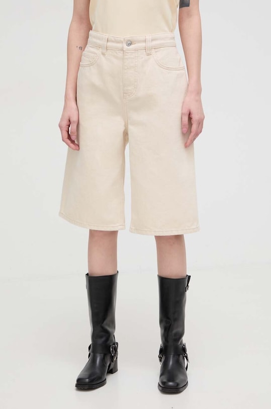 Won Hundred pantaloni scurți din bumbac bej 2891.15147