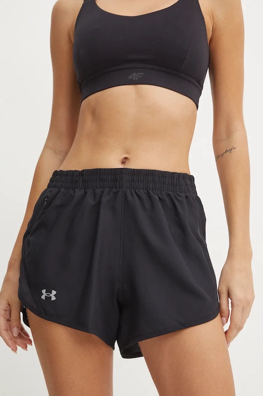 Under Armour pantaloni scurți de alergare Fly By panza negru 1382438